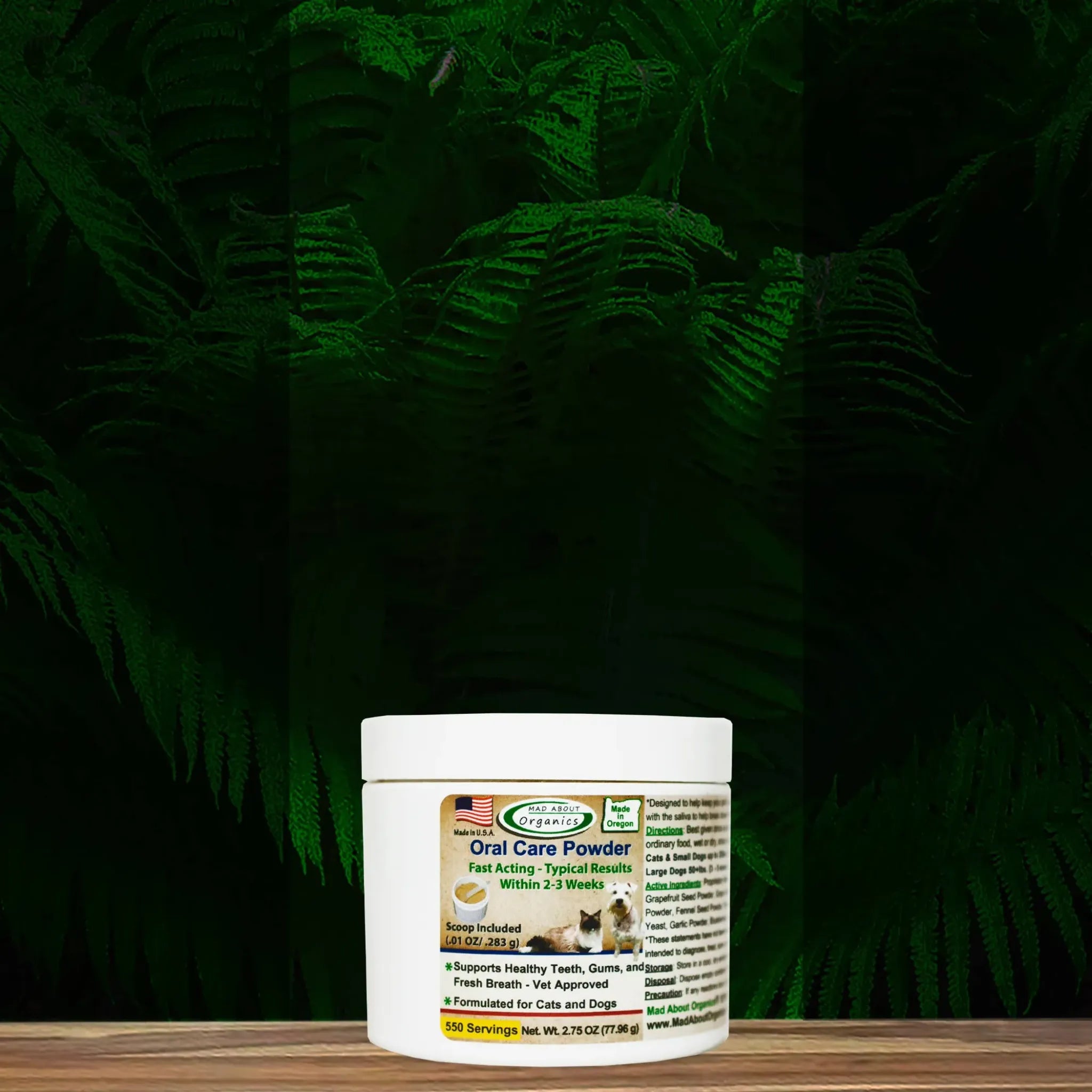 Oral Care Powder for Cats & Dogs | Mad About Organics