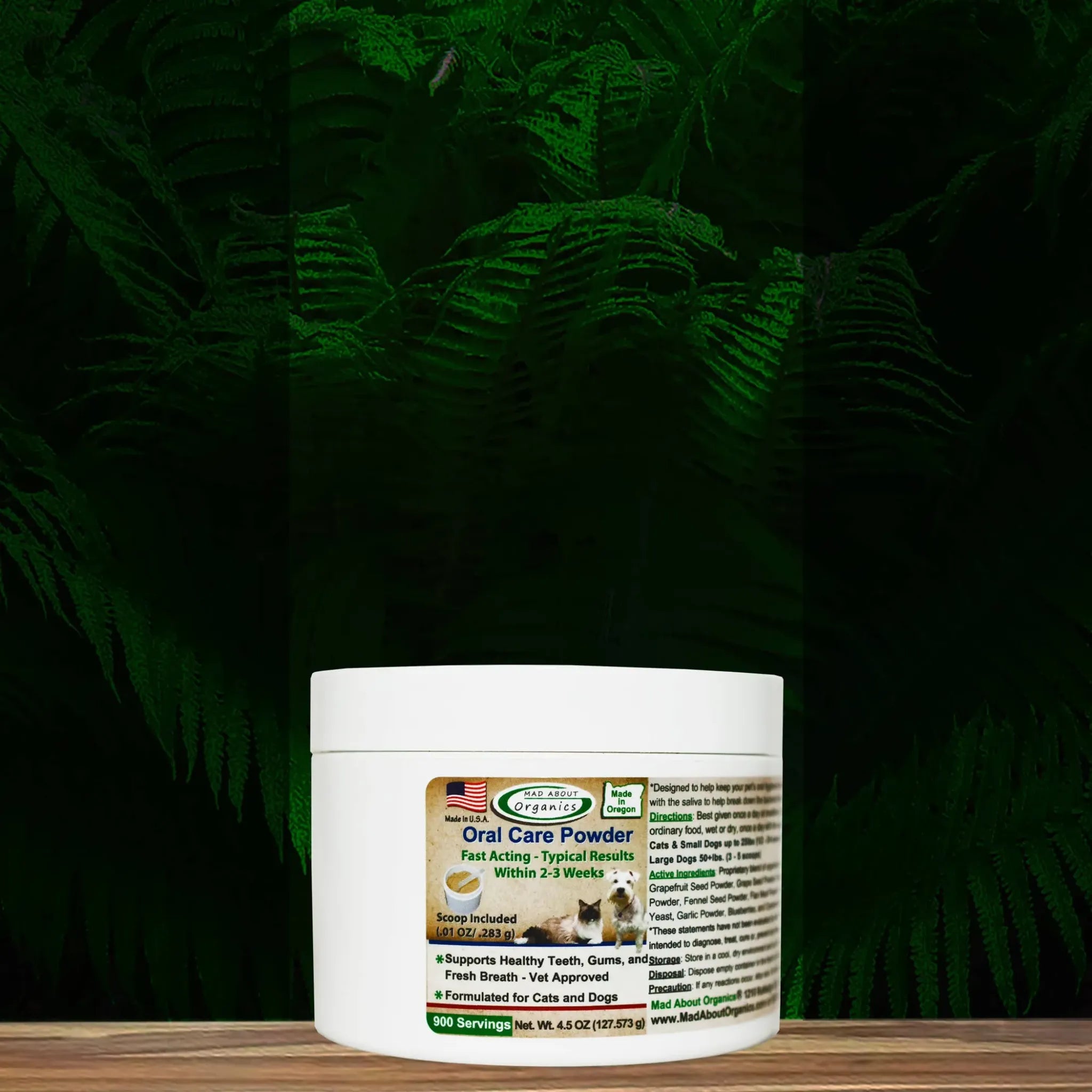 Oral Care Powder for Cats & Dogs | Mad About Organics