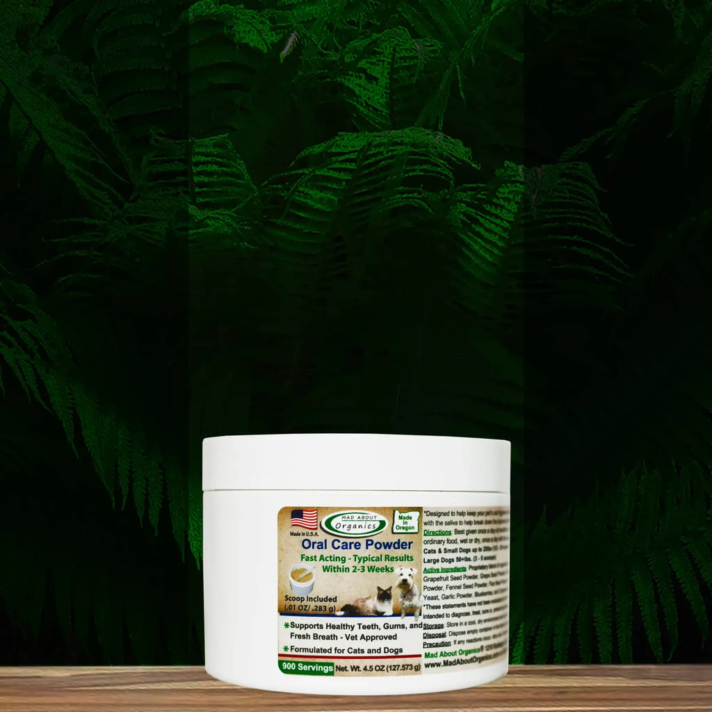 Oral Care Powder for Cats & Dogs | Mad About Organics