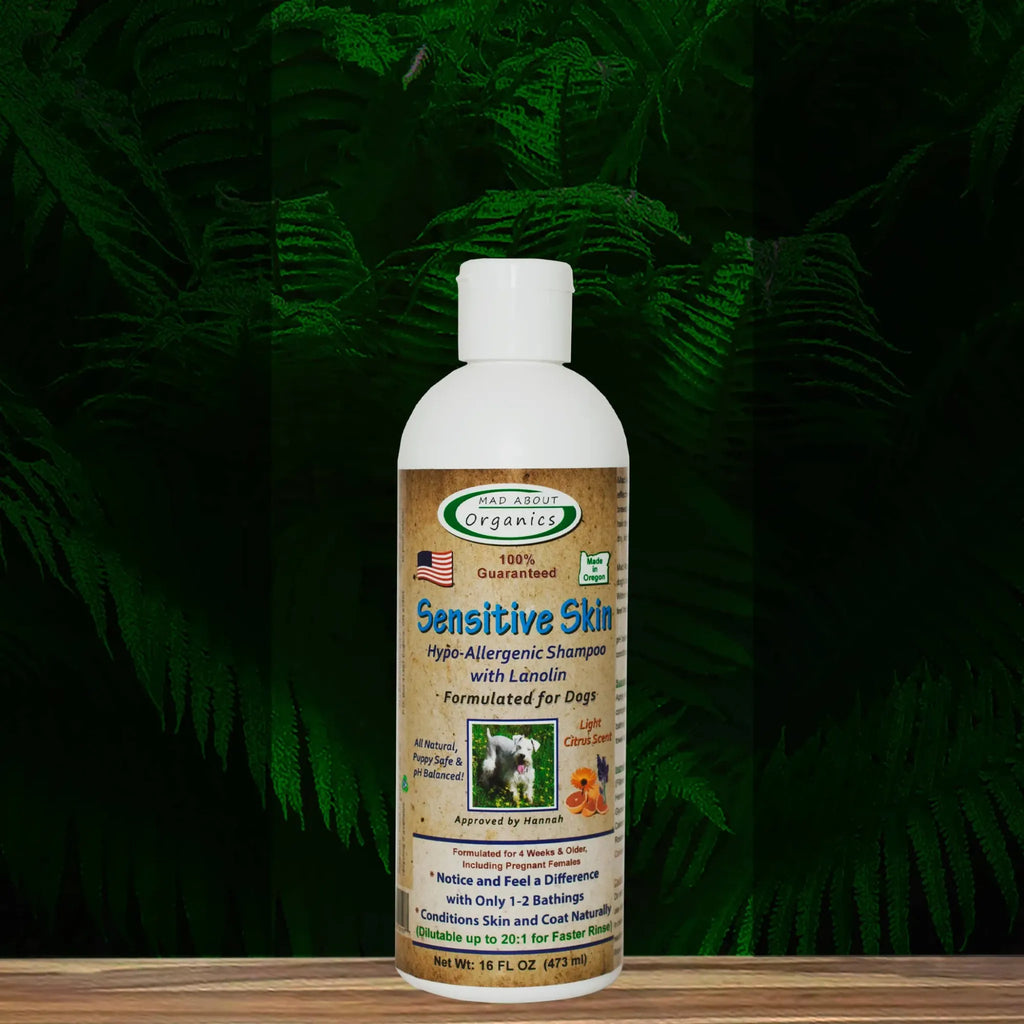Sensitive Skin Hypo‑Allergenic Shampoo for Dogs | Mad About Organics