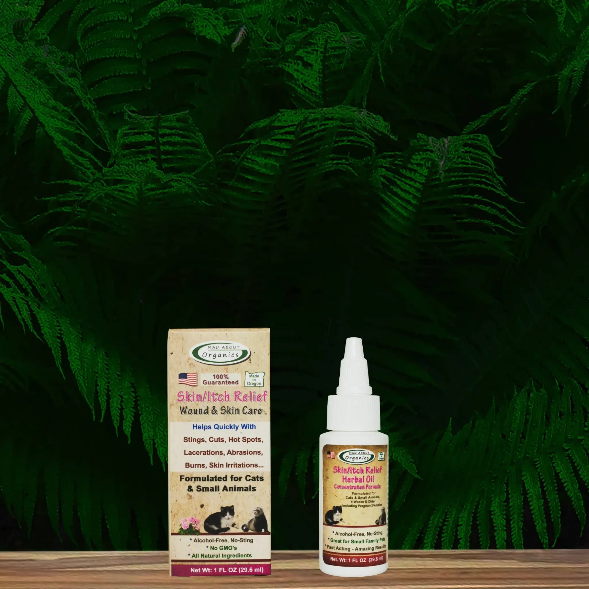 Skin & Itch Relief Herbal Treatment for Cats | Mad About Organics