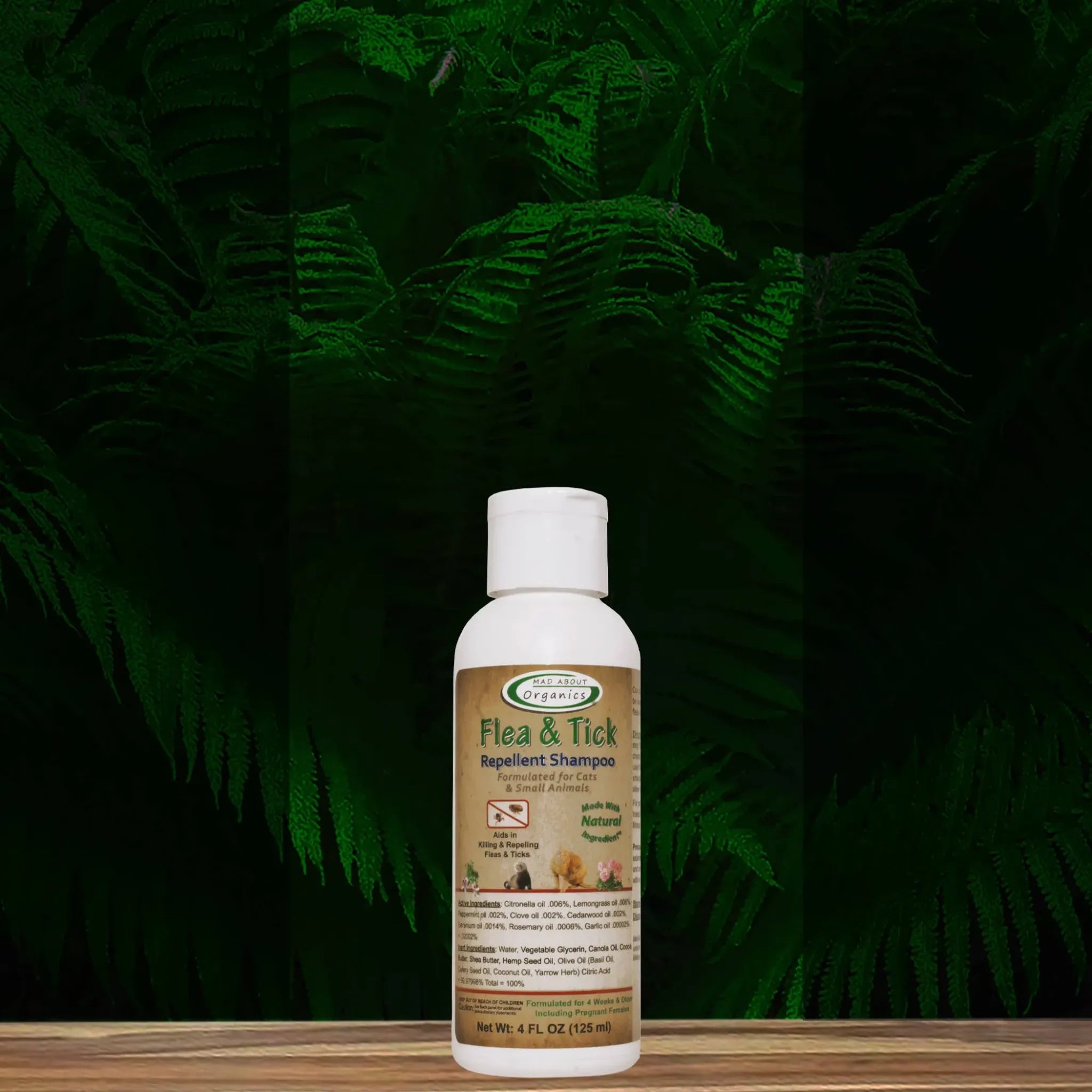 Flea & Tick Repellent Shampoo for Cats & Small Animals | Mad About Organics
