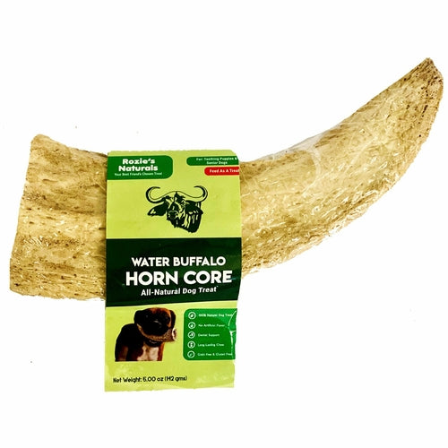 Water Buffalo Horn Core Chews – Crunchy Single‑Ingredient Treats (2 Count) | Rozie’s Naturals