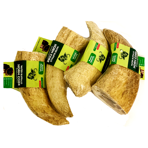 Water Buffalo Horn Core Chews – Crunchy Single‑Ingredient Treats (2 Count) | Rozie’s Naturals