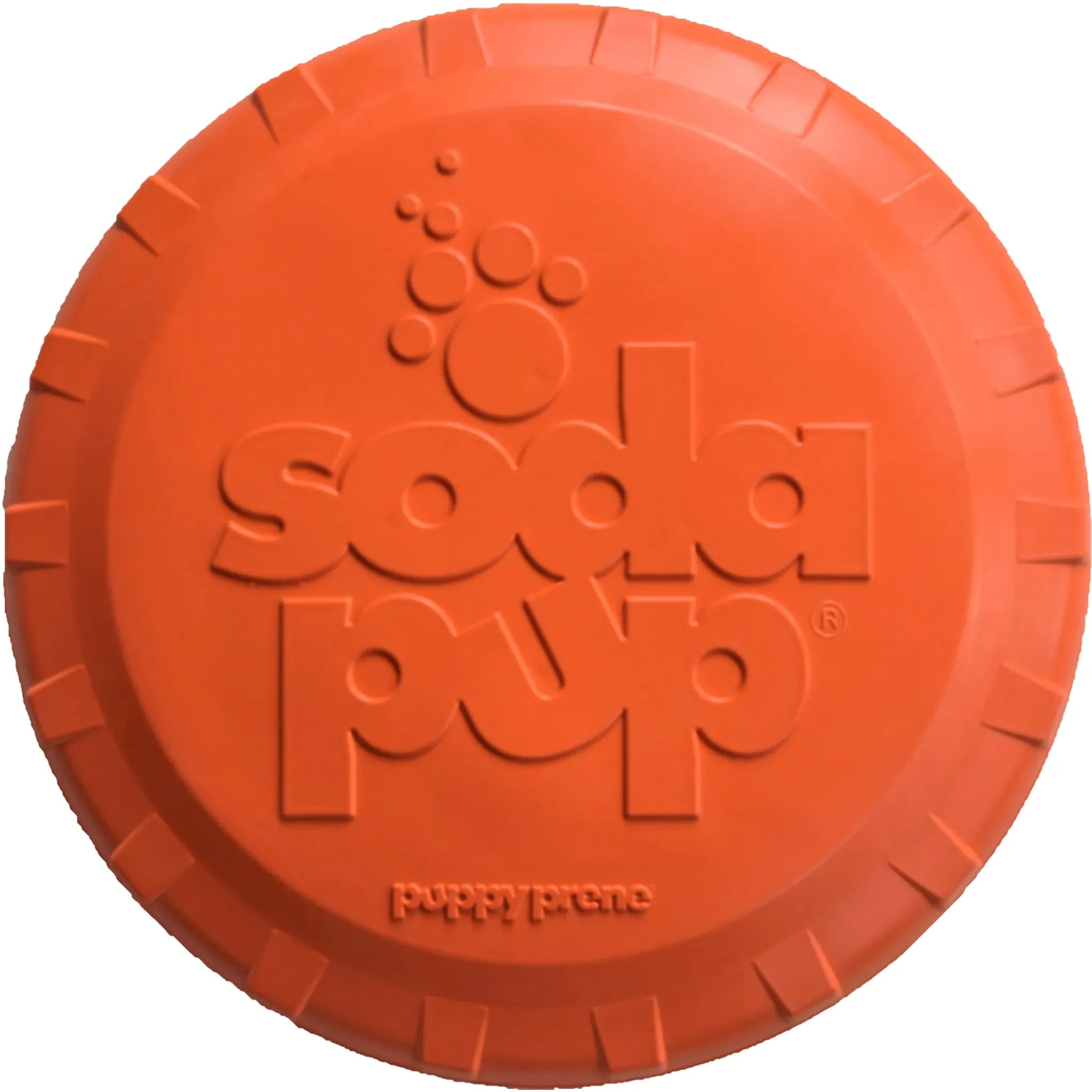 Bottle Top Flyer – Durable Rubber Retrieving Frisbee | SodaPup