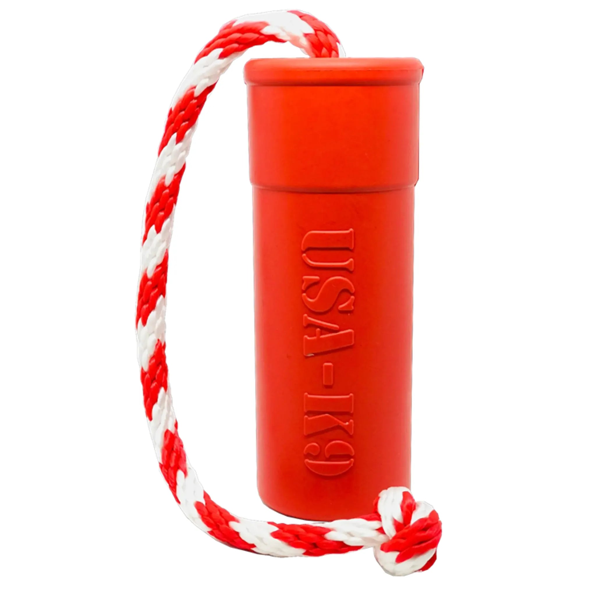 USA‑K9 Firecracker Floating Training Dummy | Durable Rubber Dog Toy | SodaPup