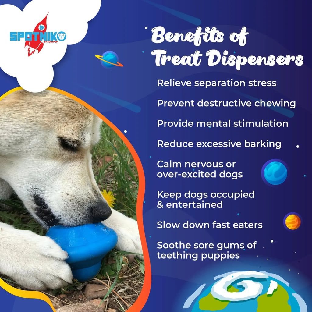 Flying Saucer Dog Chew Toy & Treat Dispenser | SodaPup