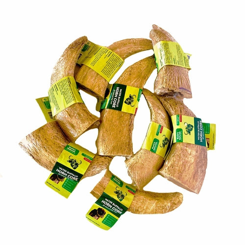 Water Buffalo Horn Core Chews – Crunchy Single‑Ingredient Treats (2 Count) | Rozie’s Naturals