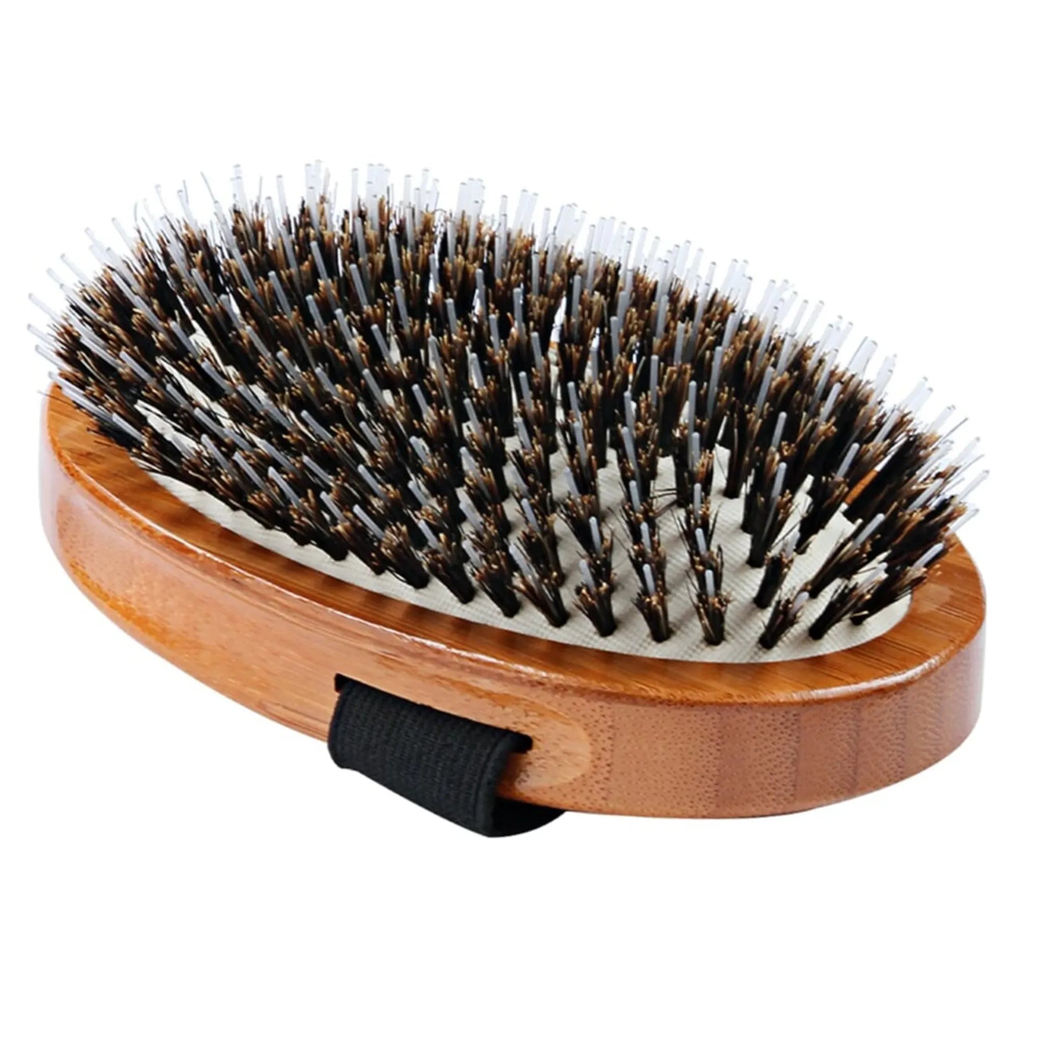 Shine & Condition Pet Brush – Natural Bristle Palm Brush | Bass Brushes