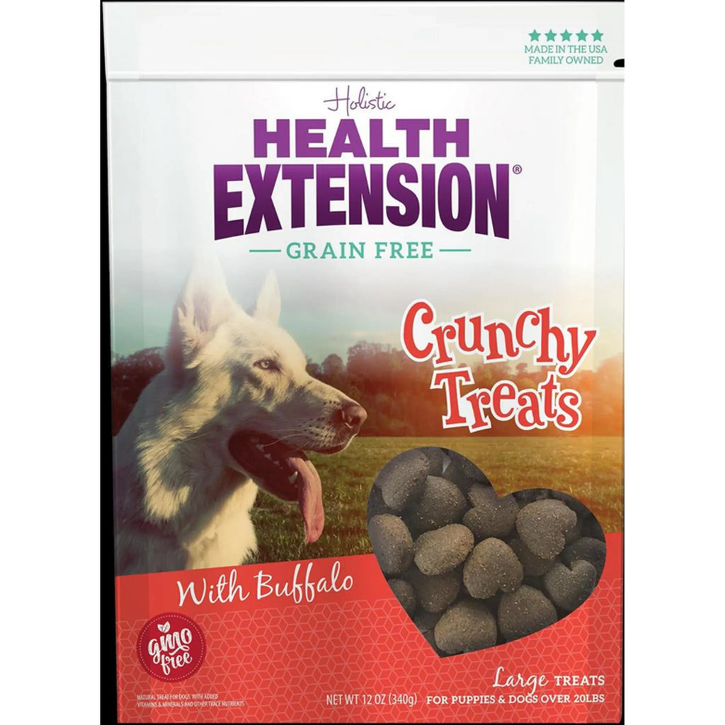 Buffalo Heart Treats | Crunchy Natural Dog Treats | Health Extension