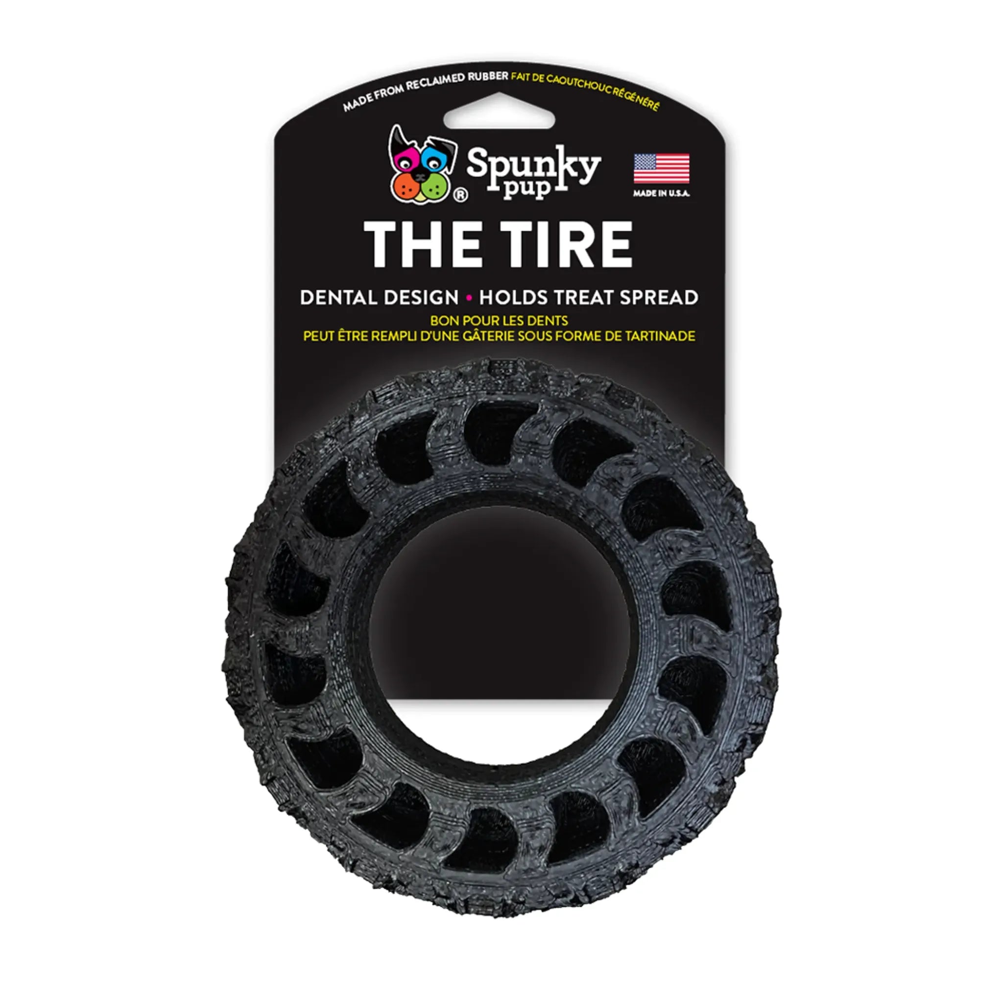 The Tire – USA‑Made Eco‑Friendly Chew & Treat Toy | Spunky Pup