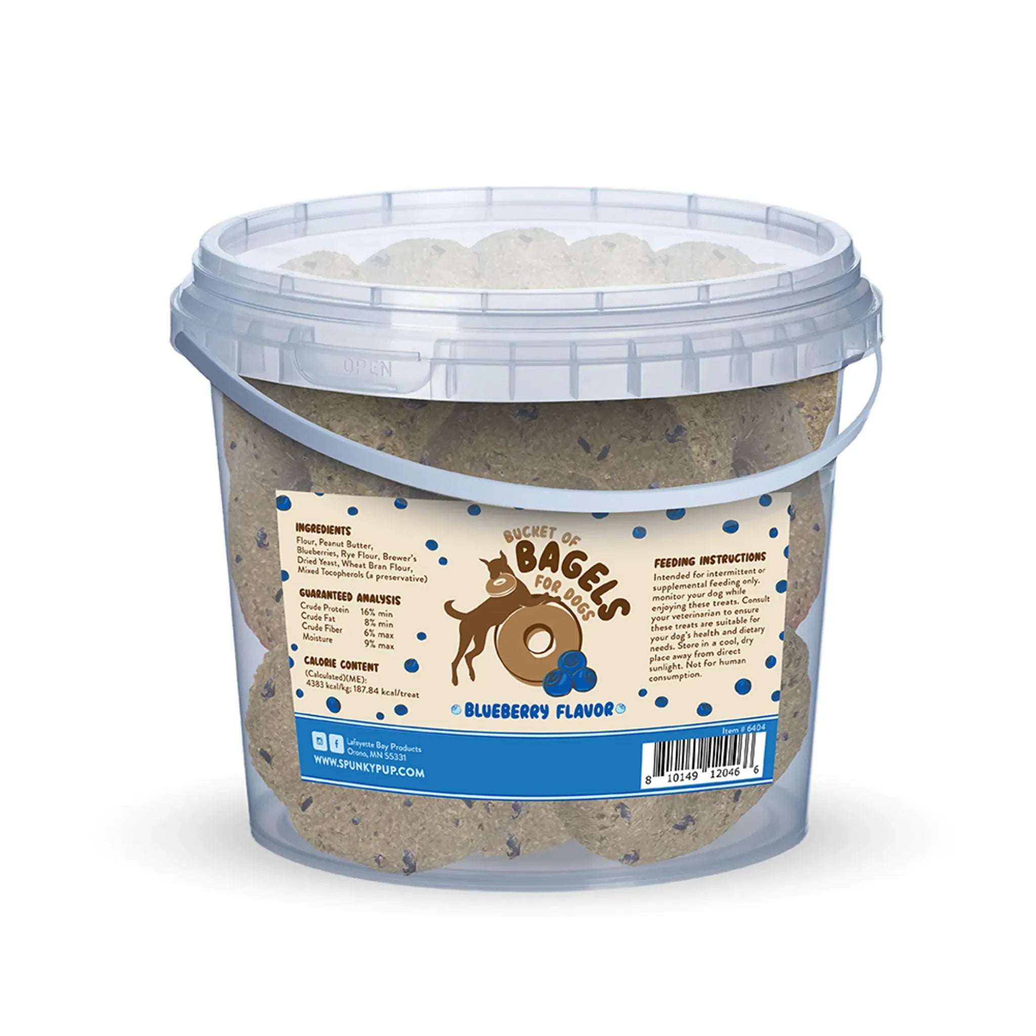 Bucket of Bagels – Blueberry (3 lbs) | Spunky Pup